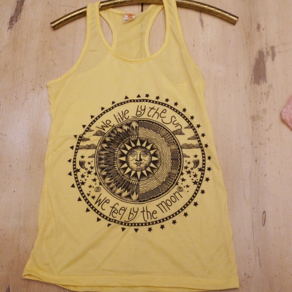 Yellow workout tank